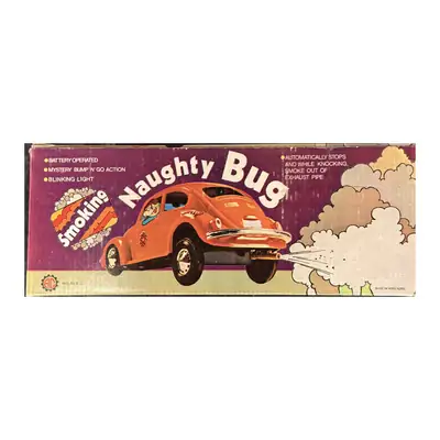 Auto De Juguete VW Escarabajo Naughty Bug Vintage Retro 70s