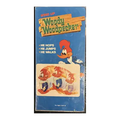 Juguete A Cuerda Pájaro Loco Woody Woodpecker Illco Vintage