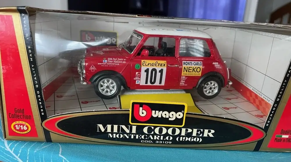 Mini Cooper Montecarlo 1960 Bburago Escala 1:16 Diamond – foto 3